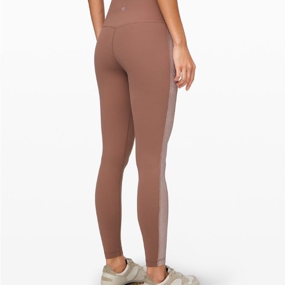 Lululemon Align Super High Rise Velvet Stripe Leggings Size 8 - Picture 2 of 3